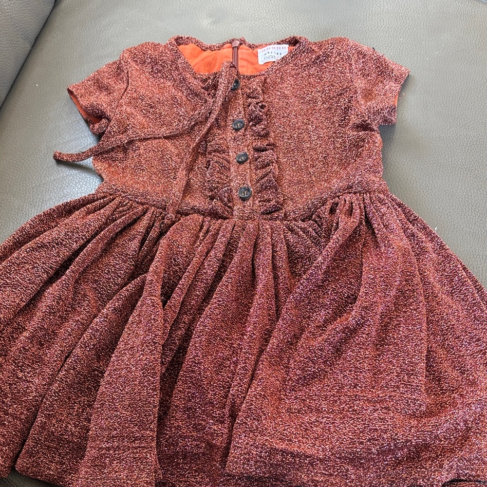 Morley Shimmering rust Kids Dress